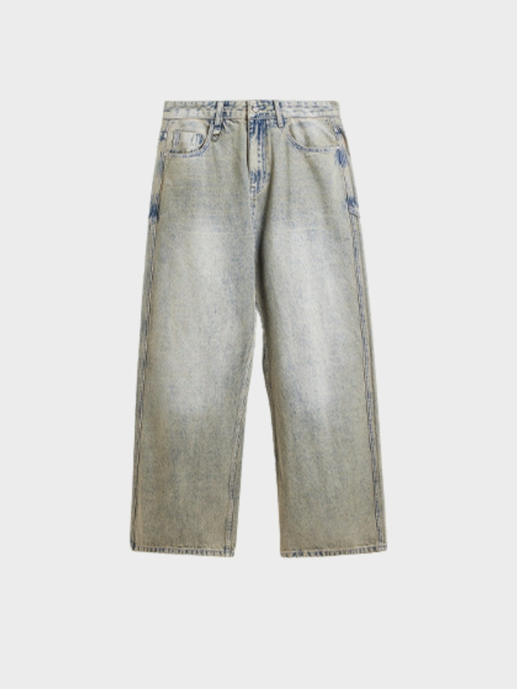 IGNITE Baggy Denim Jeans - Light Grey