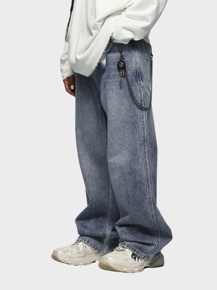 IGNITE Baggy Denim Jeans - Grey/Blue