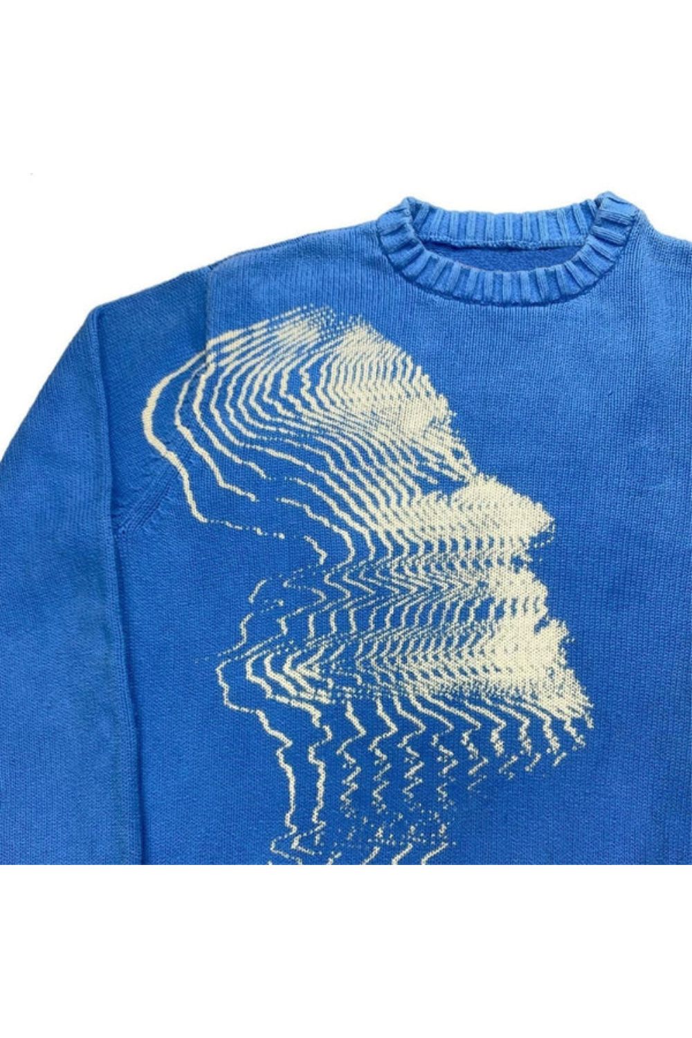 'Vibrations' Graphic Knitted Sweater