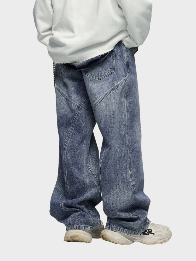 IGNITE Baggy Denim Jeans - Grey/Blue