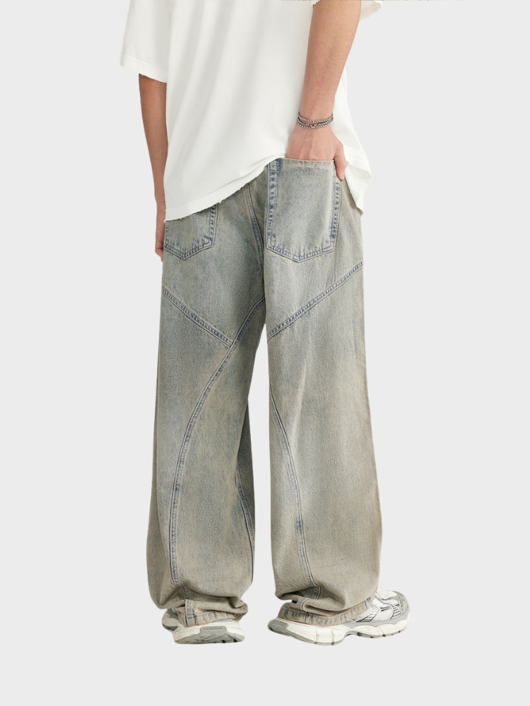 IGNITE Baggy Denim Jeans - Light Grey