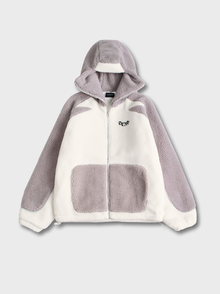 IGNITE - Wolf Grey & White Sherpa Ninja Fleece