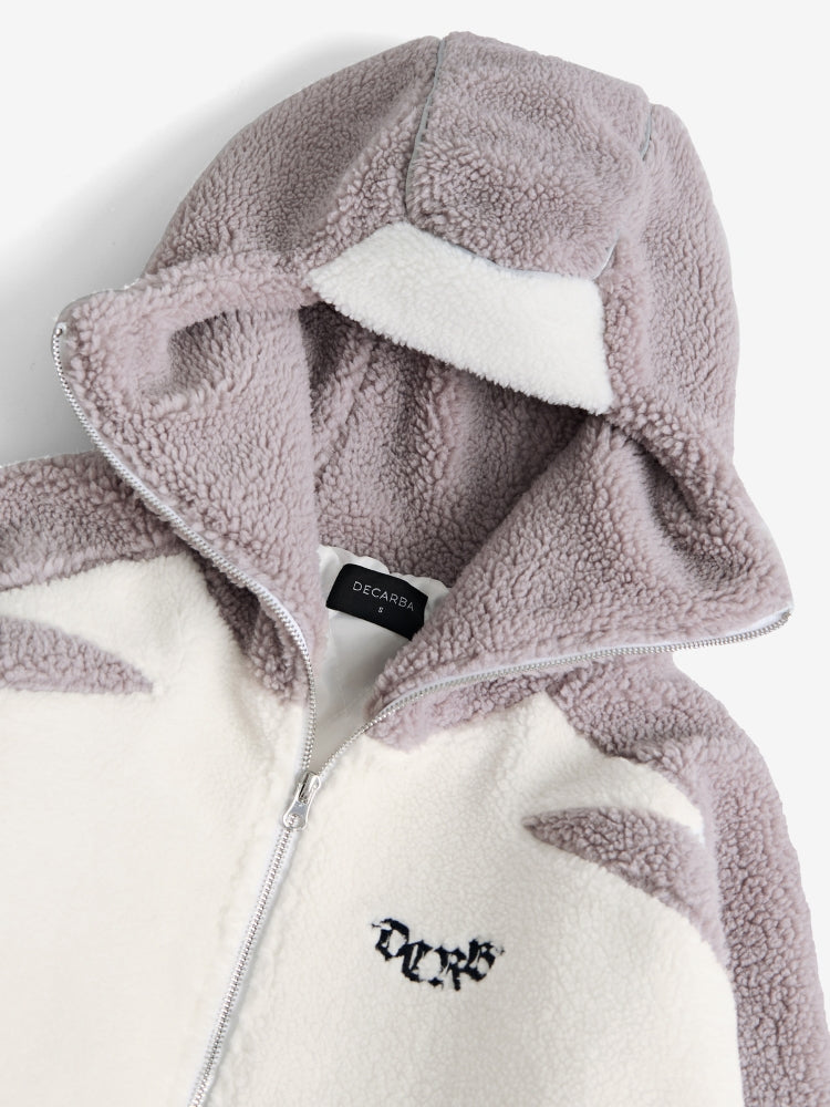 IGNITE - Wolf Grey & White Sherpa Ninja Fleece