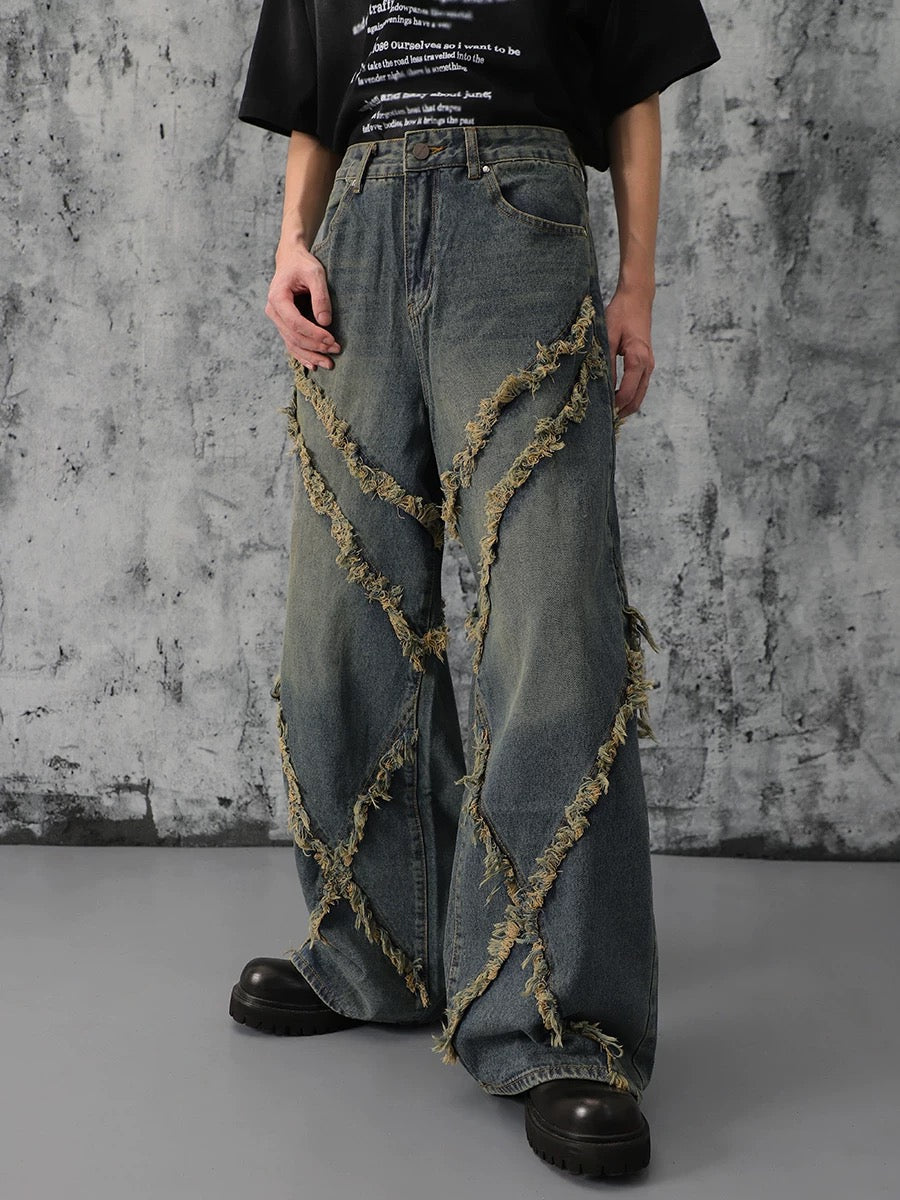 'Cascade' High Street Hip Hop Distressed Jeans