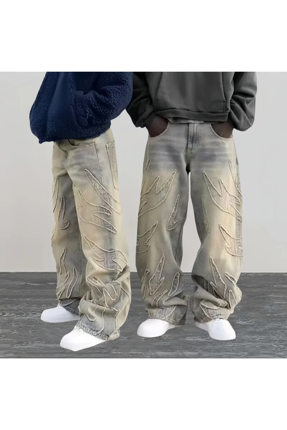 'Raw Edge' Baggy Pants