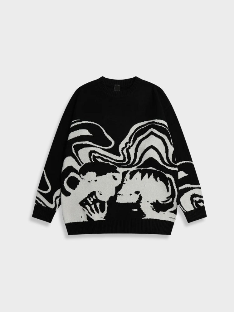 Y2K IGNITE Loose Sweater